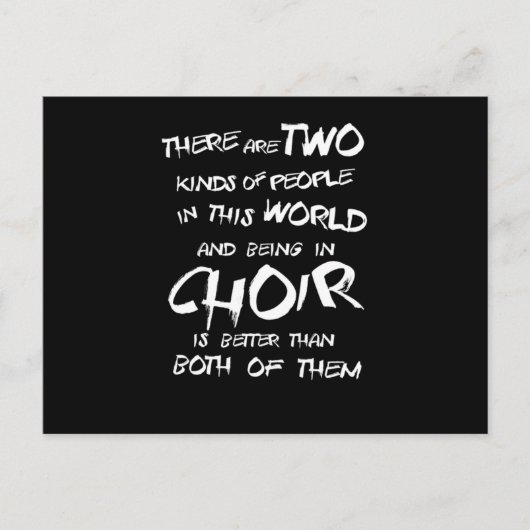 Choir Singing Chorus Choral Music Conductor Gift Briefkaart (Voorkant)