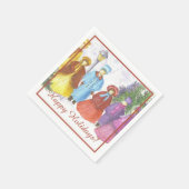 Choir Singing Kerstparty Servet (Hoek)