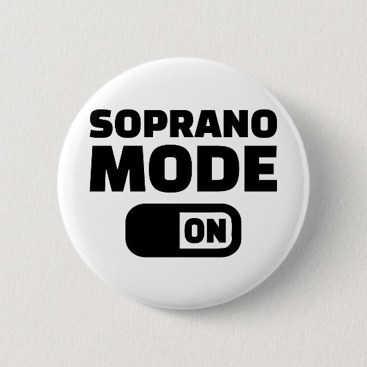 Choir Soprano-modus ingeschakeld Ronde Button 5,7 Cm (Voorkant)