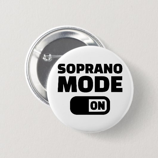 Choir Soprano-modus ingeschakeld Ronde Button 5,7 Cm (Voorkant /achterkant)