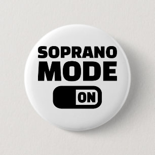 Choir Soprano-modus ingeschakeld Ronde Button 5,7 Cm