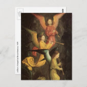 Choir van Angels door Simon Marmion, renaissance A Briefkaart (Voorkant / Achterkant)
