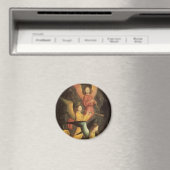 Choir van Angels door Simon Marmion, renaissance A Magneet (Insitu (Vaatwasser))