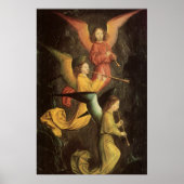 Choir van Angels door Simon Marmion, renaissance A Poster (Voorkant)