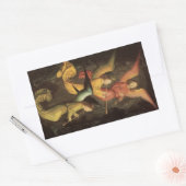 Choir van Angels door Simon Marmion, renaissance A Rechthoekige Sticker (Envelop)