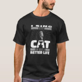 Choirmaster Cat Singing Singer Choir Director T-shirt (Voorkant)