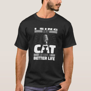 Choirmaster Cat Singing Singer Choir Director T-shirt