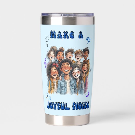 Choirs Joyful Noise Geïsoleerde Drinkbeker (Achterkant)