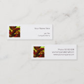 Choisya Autumn 2 vierkante sjabloon witte rok Mini Visitekaartje (Voorkant / Achterkant)