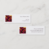 Choisya Autumn: witte sjabloon Mini Visitekaartje (Voorkant / Achterkant)