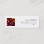 Choisya Autumn: witte sjabloon Mini Visitekaartje (Achterkant)