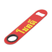 Chok Dee ~ Good Luck in het Thaise Taalscript Speed Flessenopener (Voorkant Gekanteld)