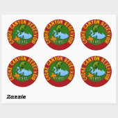 Choke Canyon Reservoir, Texas Ronde Sticker (Vel)
