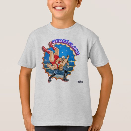 Choke Slam! Pro Wrestling art shirt (Voorkant)