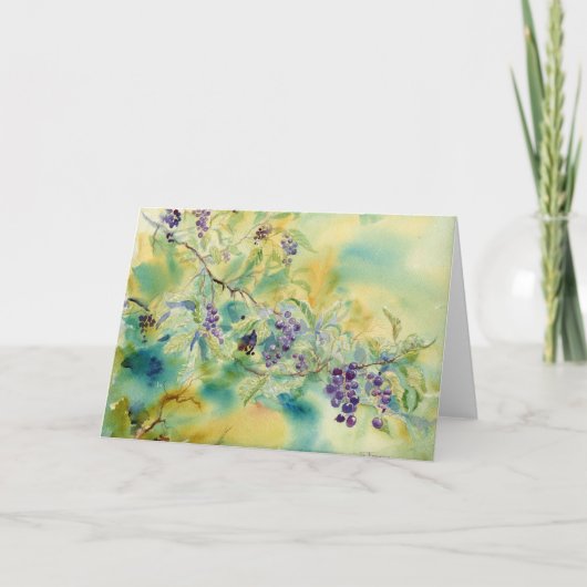 Chokecherries Blank Notecard Bedankkaart (Voorkant)