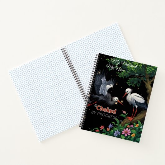 Choked by Progress – Climate Awareness Notebook Notitieboek (Binnen)