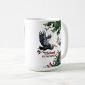 Choked by Progress – Eco Awareness Mug Koffiemok (Voorkant rechts)