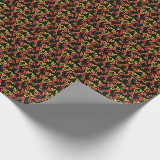 Chokhloma Russische bessen: traditionele stijl Cadeaupapier (Hoek)