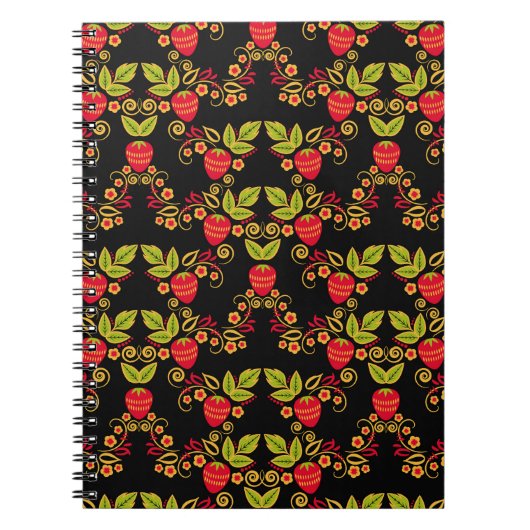 Chokhloma Russische bessen: traditionele stijl Notitieboek (Voorkant)