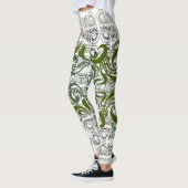 Chokhloma zeewierpatroon leggings (Links)