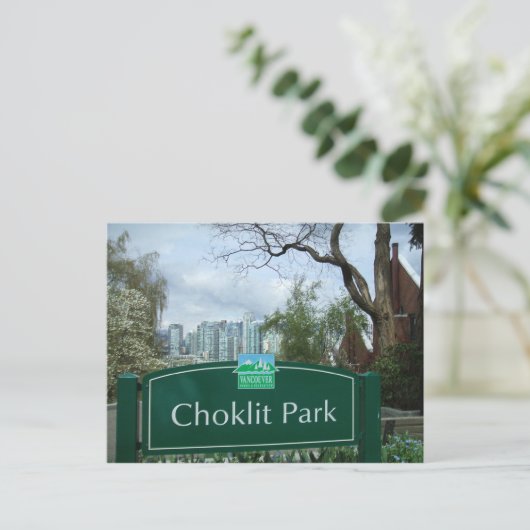 Choklit Park Vancouver, BC Briefkaart (Staand voorkant)