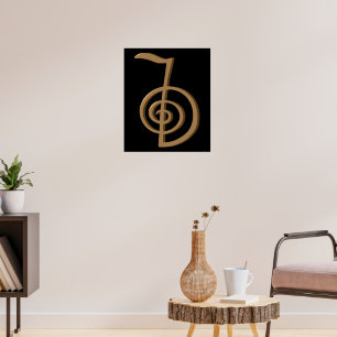 ChoKu Rei Healing Reiki Symbool Hand getrokken kun Poster