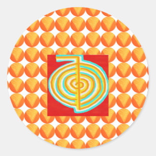 CHOKURAY : CHO KU RAY Reiki Genezingssymbool Ronde Sticker