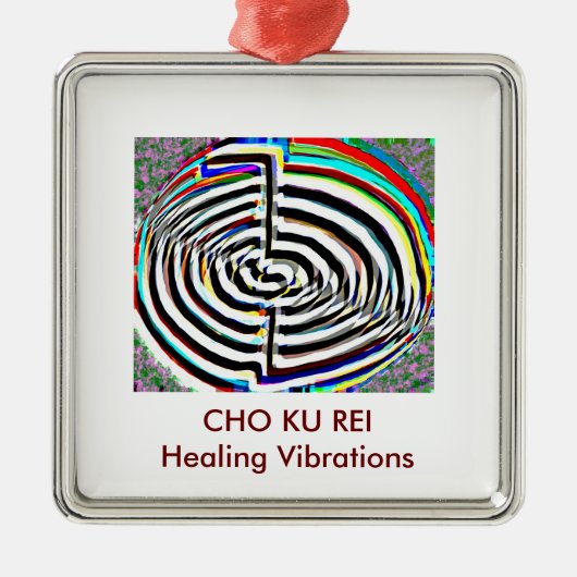 Chokuray Reiki - CHO KU REI Metalen Ornament (Voorkant)