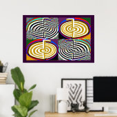 Chokuray — Reiki — Healing Symbol Poster (Thuiskantoor)