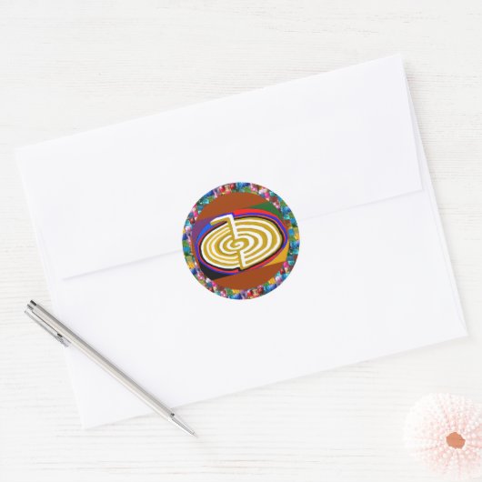 CHOKURAY REIKIHEALINGSYMBOLVERWARMING RONDE STICKER (Envelop)