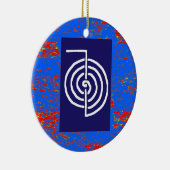 CHOKUREI Reiki Basic Healing Symbol SJABLOON gift Keramisch Ornament (Rechts)