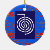 CHOKUREI Reiki Basic Healing Symbol SJABLOON gift Keramisch Ornament (Voorkant)