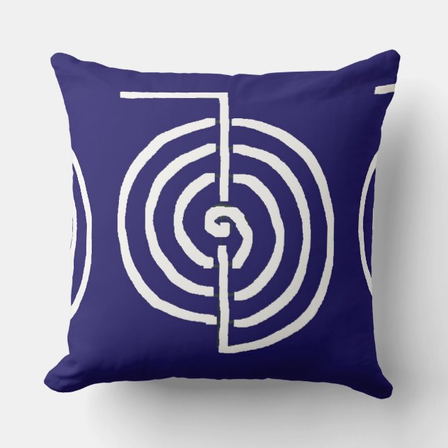 CHOKUREI Reiki Basis Genezing Symbool TEMPLATE cad Kussen (Voorkant)