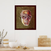 CHOKWE SPIRIT African Mask Art Poster (Keuken)