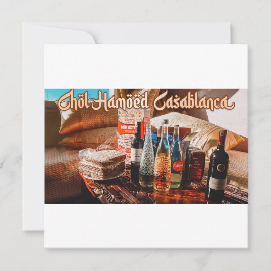 Chol Hamoed Pesach. Casablanca Marokko Kaart (Voorkant)