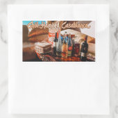 Chol Hamoed Pesach. Casablanca Marokko Rechthoekige Sticker (Tas)