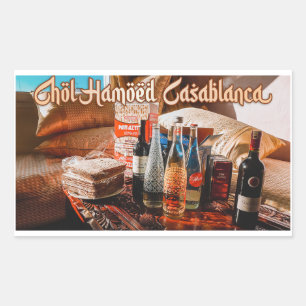 Chol Hamoed Pesach. Casablanca Marokko Rechthoekige Sticker