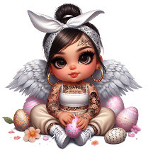 Chola baby angel telefoonhoesjes