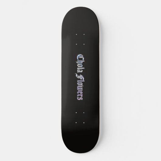 Chola Flowers Origineel | skateboarddek Persoonlijk Skateboard (Voorkant)
