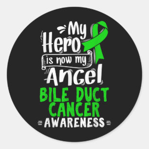 Cholangiocarcinoom gift - Galwegkanker Ronde Sticker