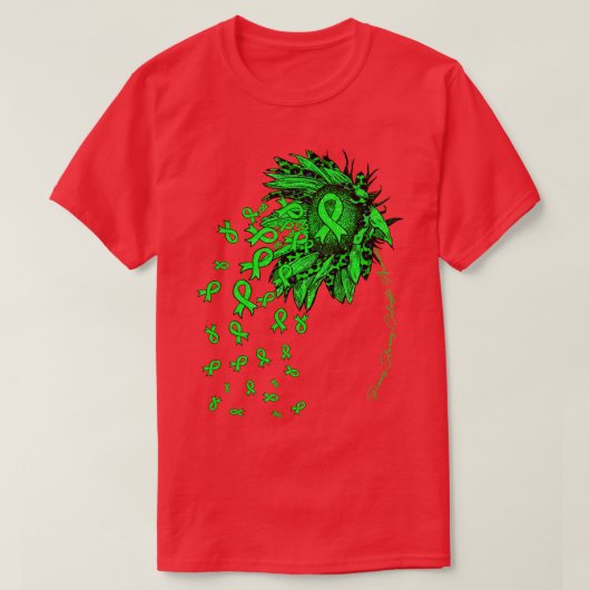 Cholangitis Bewustzijn Zonnebloem T-shirt (Design voorkant)