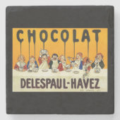 Cholat Delespaul Havez Kinderen met Cocoa Syrup Stenen Onderzetter (Voorkant)