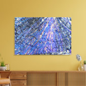 Cholesterolkristallen bekeken in gepolariseerd lic canvas afdruk (Insitu (Woonkamer))