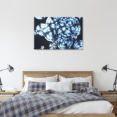 Cholesterolkristallen bekeken in gepolariseerd lic canvas afdruk (Insitu (Slaapkamer))