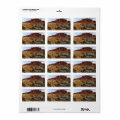 Cholla Cactus and Superstition Mountain / Arizona Etiket (Full Sheet)