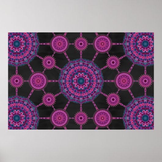 Cholla Cactus Array met Halo Poster (Voorkant)