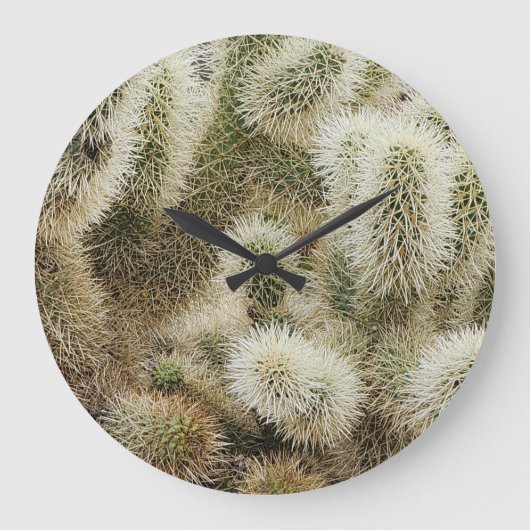 Cholla springt Cactus Foto Grote Klok (Voorkant)