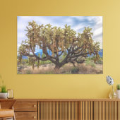 Cholla van geketende vruchten canvas afdruk (Insitu (Woonkamer))