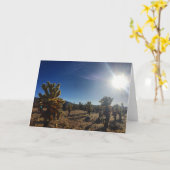 cholla wenskaart kaart (Gele Bloem)