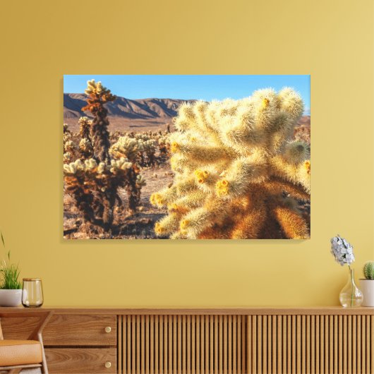 Chollas springen canvas afdruk (Insitu (Woonkamer))